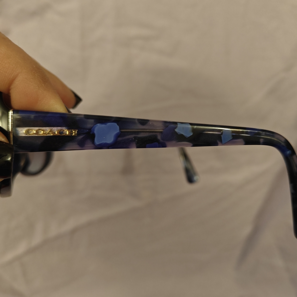 Coach Blue and Black Sunglasses - Picture 7 of 10